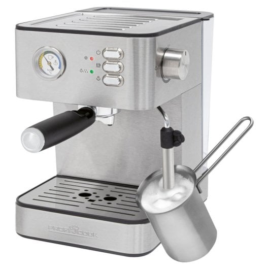 Cafetera Espresso Automática ProfiCook ES 1209 1,8L 20 Bar Acero Inox con vaporizador