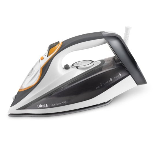 Plancha Ufesa Titanium 3100 3100W Vapor 240g 50g/min Suela Cerámica 320ml