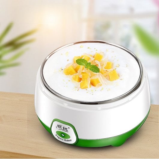 Dam Electronics YG120 Joghurtbereiter, Edelstahl, 1,2 l, Temperaturregelung, BPA-frei