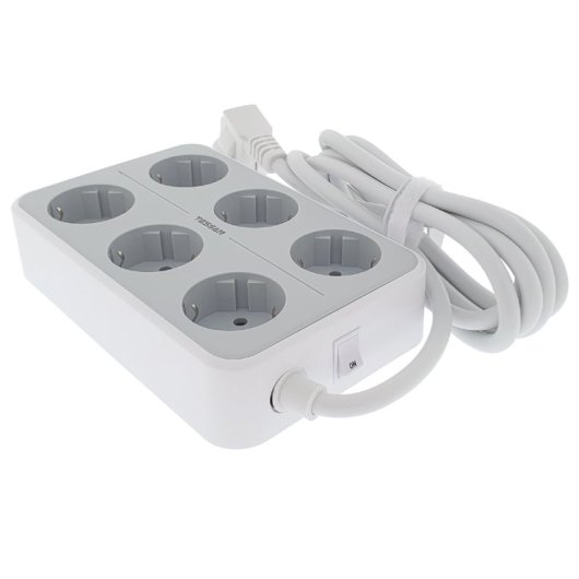 Base múltiple Osca Connect 6 tomas 16A 3 USB A 3600W cable 2m