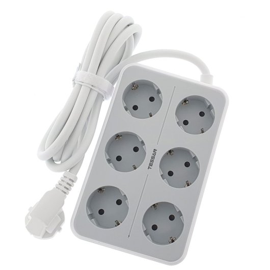 Base múltiple Osca Connect 6 tomas 16A 3 USB A 3600W cable 2m