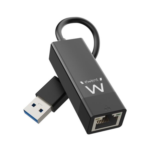 Ewent Ew1017 Gigabit Ethernet USB 3.2 Gen 1 Netzwerkadapter schwarz