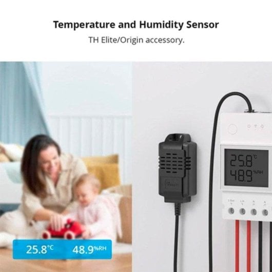 Capteur de Température et Humidité Sonoff THS01 Filaire RJ-11 Précision Intérieure