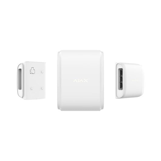 Sensor infrarrojos Ajax DualCurtain Outdoor Blanco IP54 Montaje en Pared Exterior