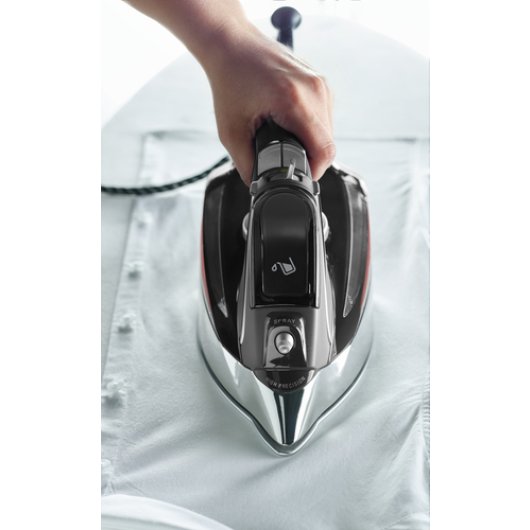 Plancha Rowenta DW8210 Microsteam 400 HD Láser 2800W 200g Rojo/Negro