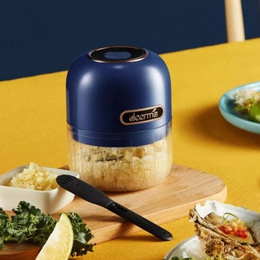 Deerma Js100 Mini-Elektrozerkleinerer, 40 W, 150 ml, Blau