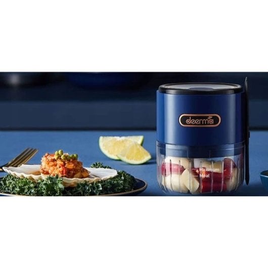 Deerma Js100 Mini-Elektrozerkleinerer, 40 W, 150 ml, Blau