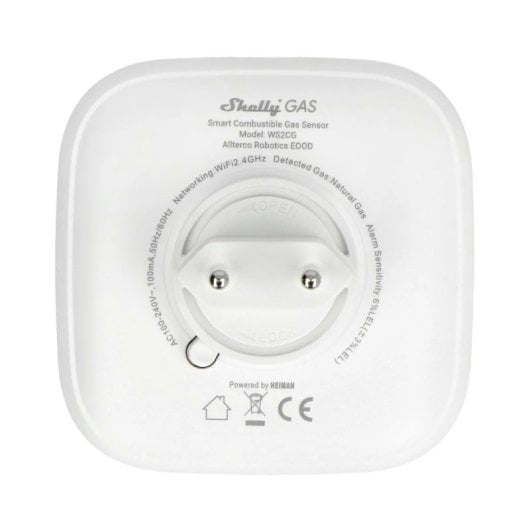 Capteur de gaz Shelly Gas Cng Wifi avec alarme sonore/lumineuse