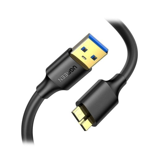 Cable Ugreen 10841 USB A Micro-USB B 1m USB 3.2 Gen 1 5Gbps Negro Alta Resistencia