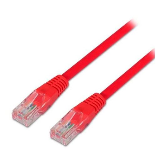 Cable de red AISENS A135-0239 Cat.6 2m rojo RJ45 OFC 99,9% chapado oro