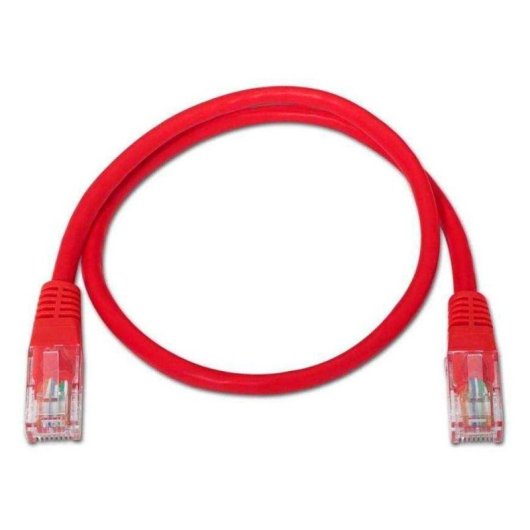 Cable de red AISENS A135-0239 Cat.6 2m rojo RJ45 OFC 99,9% chapado oro