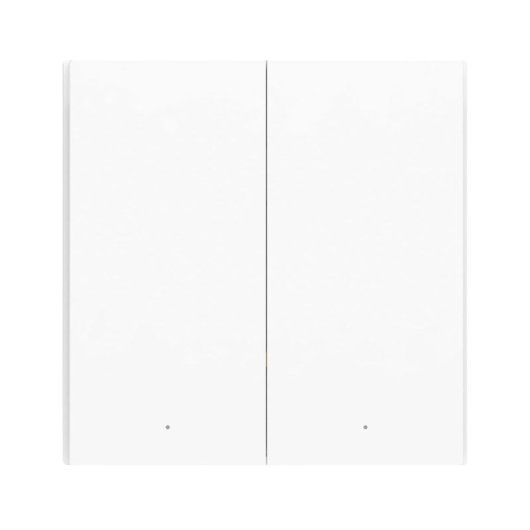 Interruptor inteligente Aqara WRS-R02 Zigbee 3.0 doble canal, control remoto y por Voz Blanco