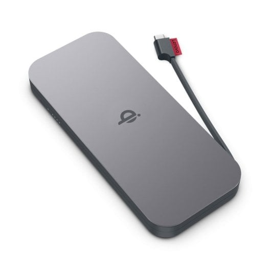 Powerbank Lenovo GO 10000mAh Wireless Qi, 2x USB-C, Power Delivery, 30W, Gris