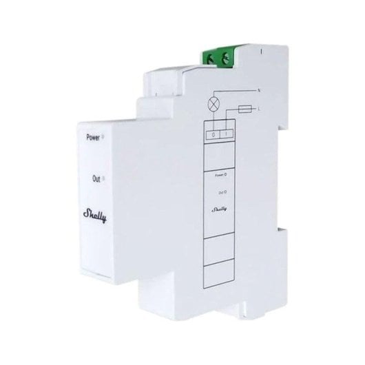 Switch Shelly Pro Dual Cover PM WiFi Negro Add-On Aislado para Pro 3EM