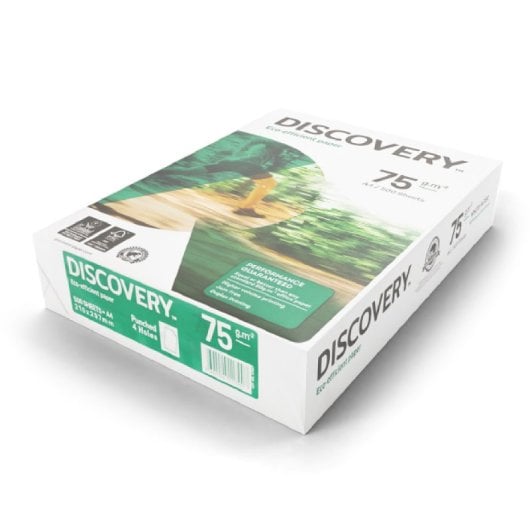 Papel A4 Discovery Eco-Efficient 75g 500 hojas alta opacidad textura lisa