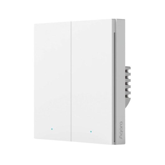 Interruptor inteligente Aqara Smart Wall Switch H1 EU WS-EUK04 ZigBee 3.0 doble, con neutro, monitorización de energía