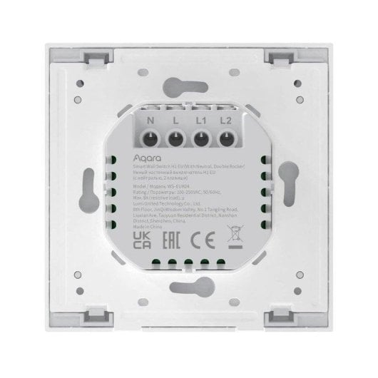 Intelligenter Schalter Aqara WS-EUK04 ZigBee Energieüberwachung Double Rocker