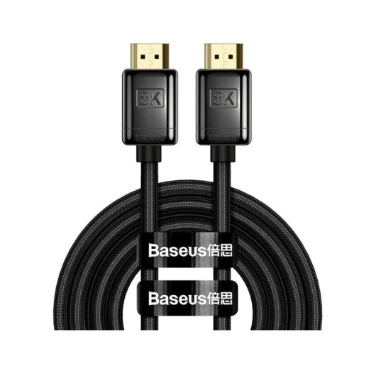 Kabel Hdmi 2.1 Baseus 8k@60hz 1m Schwarz