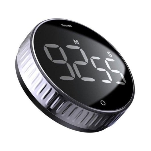 Timer Digitale Baseus Heyo Rotation LCD Magnetico 99 min Nero Regolazione Rotativa Interno