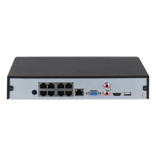 Grabador IP Dahua DHI-NVR4108HS-8P-EI 4K 8CH PoE hasta 16MP, WizSense, IA avanzada