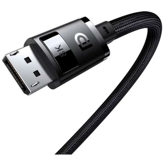 Cable DisplayPort Baseus 2M 8K 240Hz HDR Trenzado Compatible NVIDIA AMD