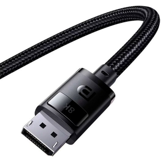 Cable DisplayPort Baseus 2M 8K 240Hz HDR Trenzado Compatible NVIDIA AMD