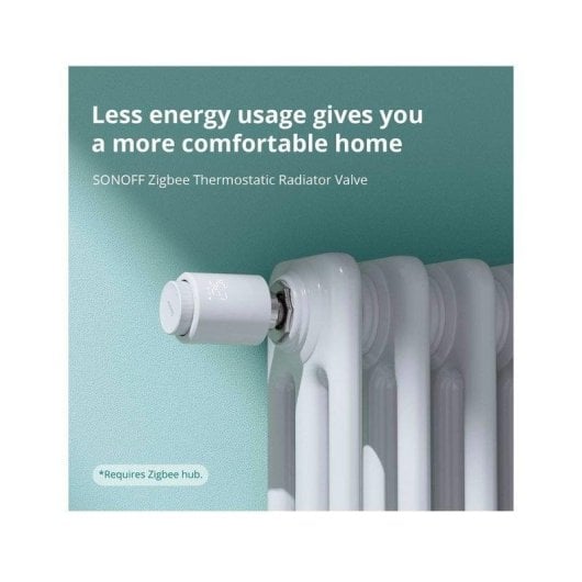 Tête Thermostatique Intelligente Sonoff TRVZB Sans fil pour Radiateur