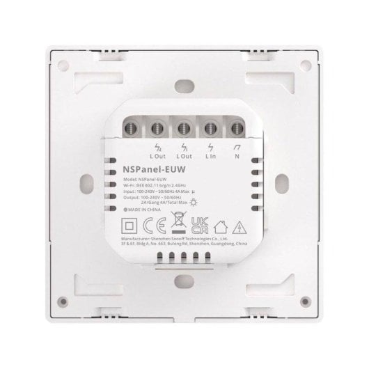 Interrupteur Intelligent Sonoff NSPanel WiFi 2 canaux compatible Alexa