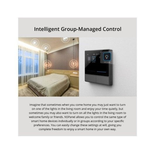 Interrupteur Intelligent Sonoff NSPanel WiFi 2 canaux compatible Alexa