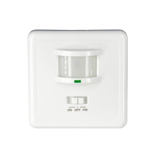 Interruptor sensor movimiento 7hSevenOn Elec empotrable PIR 1200W IP20 Blanco ABS