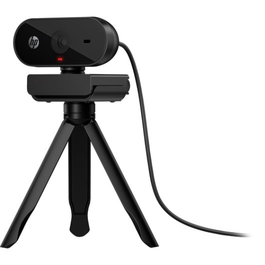 Webcam HP FHD 325 5MP, 1080p, USB, Full HD, Clip soporte, Corrección automática, Negra