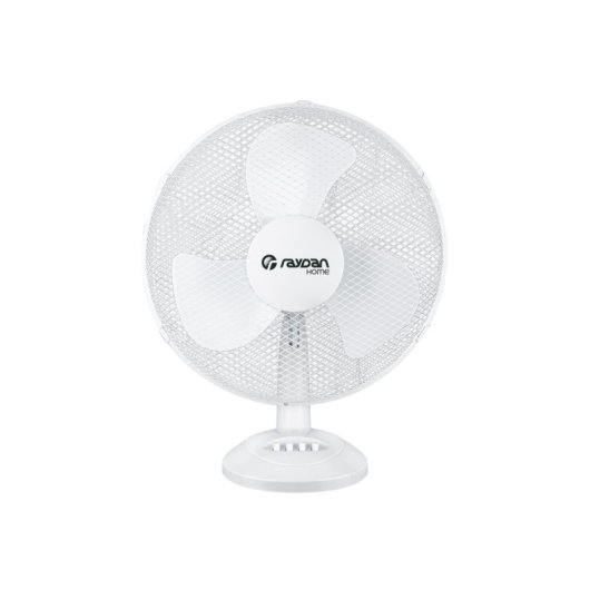 Ventilador de mesa Raydan Home Up Comfort 26W motor DC cobre oscilación 80° 42dB blanco
