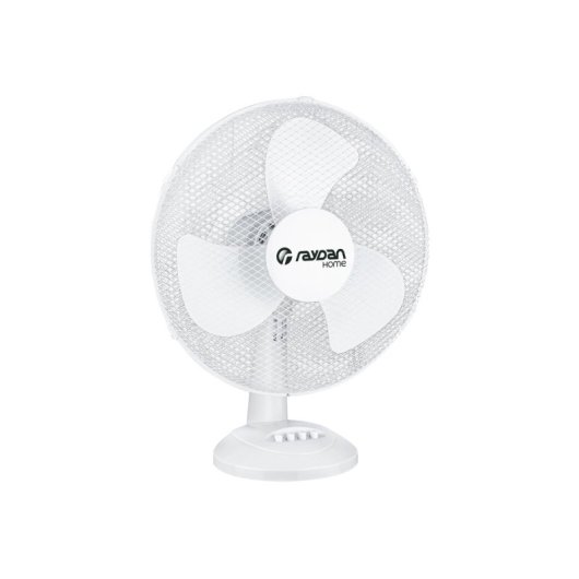 Ventilador de mesa Raydan Home Up Comfort 26W motor DC cobre oscilación 80° 42dB blanco