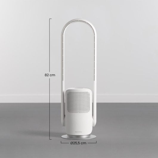 Ventilador de torre Thinia Home Vital Silence sin aspas 26W HEPA 9 velocidades WiFi
