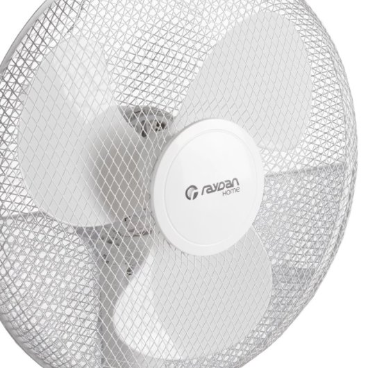 Ventilador de pedestal oscilante Thinia Home White Comfort com motor de cobre de 40 W e 3 velocidades