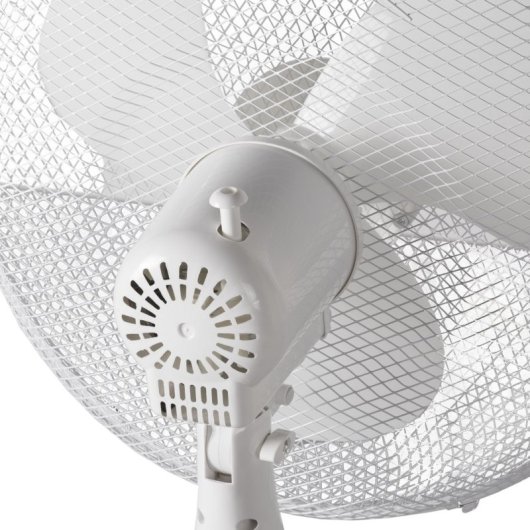 Ventilador de pedestal oscilante Thinia Home White Comfort com motor de cobre de 40 W e 3 velocidades