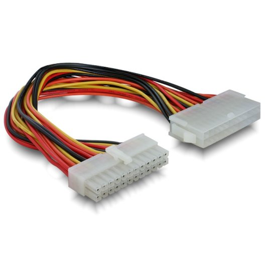 Câble d&#39;extension ATX 24 broches 30 cm Delock pour carte mère - Robuste et fiable pour une meilleure organisation de votre boîtier !