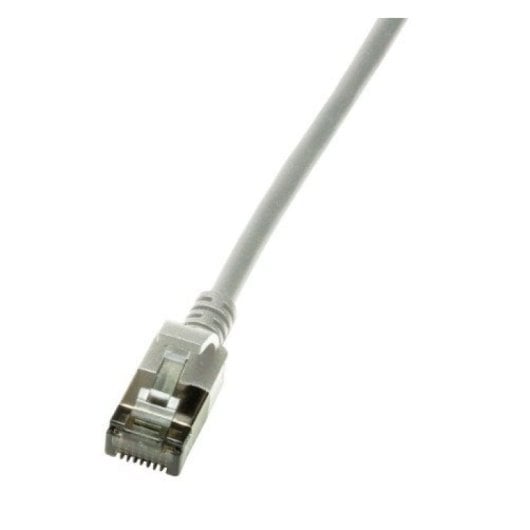 Cable LAN Slim LogiLink U/FTP CAT6a 1m 10 Gbit/s Blindado Color Gris