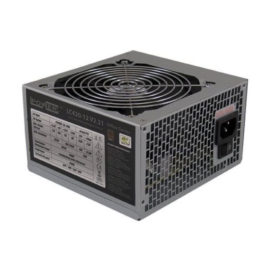 Fuente ATX LC-Power 350W 80+ Bronze Ventilador 120mm Protección Sobrecarga Compacta