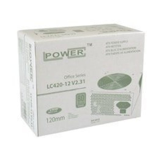 Fuente ATX LC-Power 350W 80+ Bronze Ventilador 120mm Protección Sobrecarga Compacta