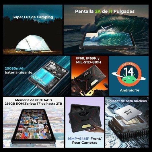 Tablet HOTWAV R9 Pro WiFi + 4G 11" 20GB 256GB Schwarz