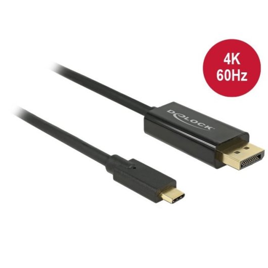 Cable Delock 85257 USB-C a DisplayPort 4K 60Hz 3m macho oro