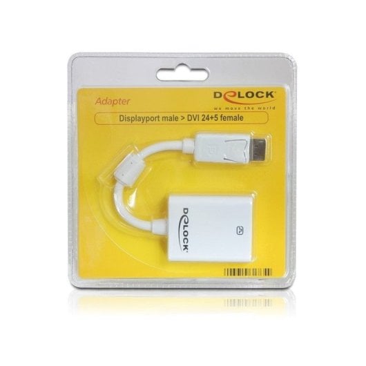 Displayport Dp zu Dvi Adapter Delock Hochwertige Auflösungen bis zu 1920x1200 Dvi-Stecker und Displayport-Buchse