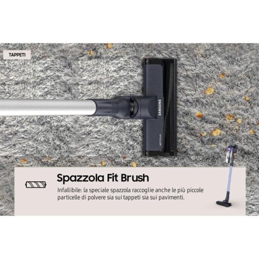 Aspirateur sans Fil Samsung VS15A6031R4 150W 40 min Filtration Multicyclonique 0.8L