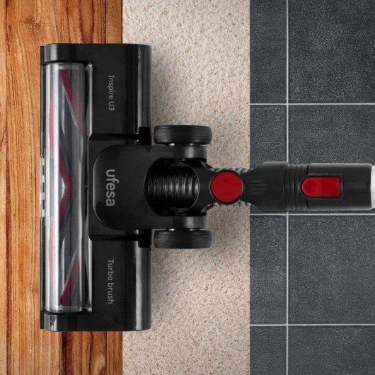 Aspirador sem Fio Ufesa U3 Digital 130W 40min Filtro HEPA Depósito 0.8L