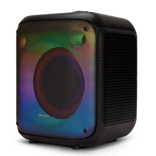 Alto-falante de karaokê LED Aiwa Kbtus-250 com microfone