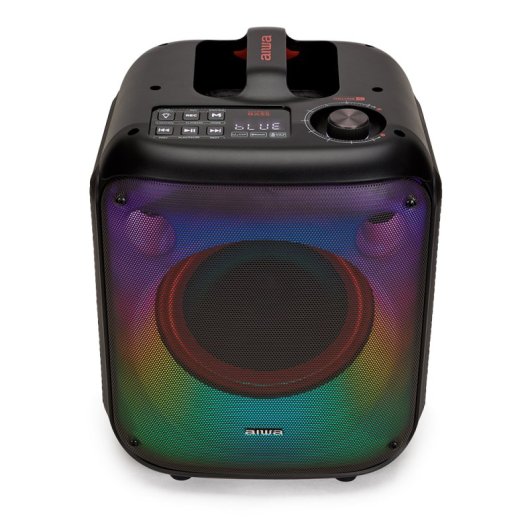 Alto-falante de karaokê LED Aiwa Kbtus-250 com microfone