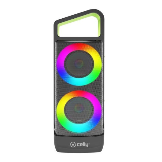 Altavoces Celly Bluetooth Inalámbricos 10W con TWS, USB-C y Luces RGB