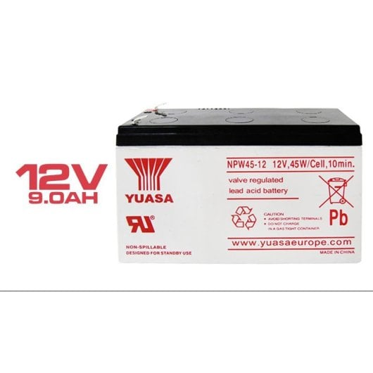 Batería sellada Phasak 12V 9Ah compatibilidad SAI/UPS y equipos electrónicos