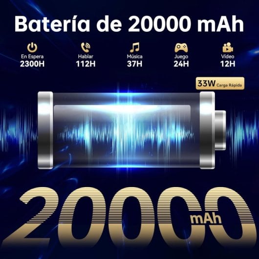 Tablet Oukitel RT8 11" 6GB/256GB 4G Dual SIM Ultra Resistente Batería 20000mAh Negra/Naranja